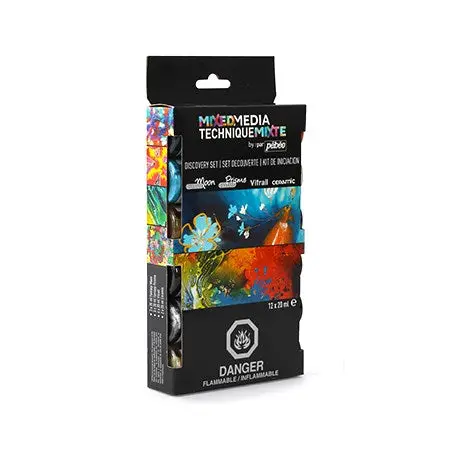 Mixed Media Discovery Set – 12 X 20 Ml Artist Mediums 1