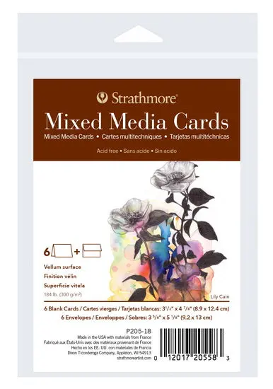 Mixed Media Index Cards – 3.5 × 5 Inches, Pack Of 6 (S400) 1