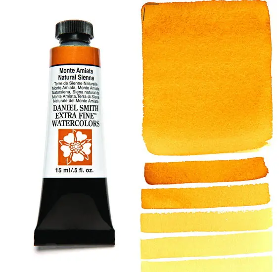 Monte Amiata Natural Sienna Watercolor Tube (15Ml, Series 1) 1