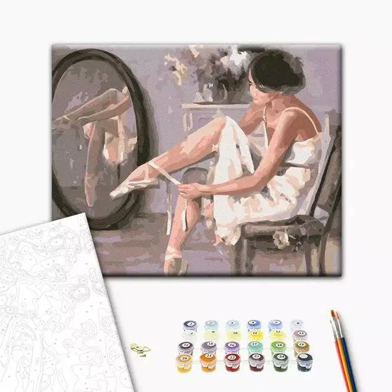 Morning In Pointe Shoes Paint-By-Numbers Kit 1