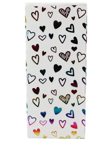 Multicolor Heart-Shaped Tissue Paper – Assorted Pack 1