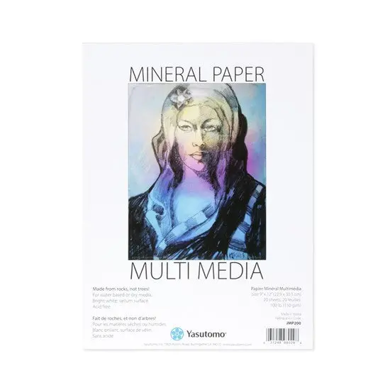Multimedia Mineral Paper Pad – 9×12 Inch, Heavyweight Surface 1