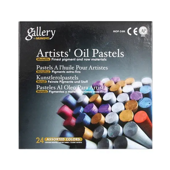 Mungyo Metallic Oil Pastel Set – 12 Rich Colors 1