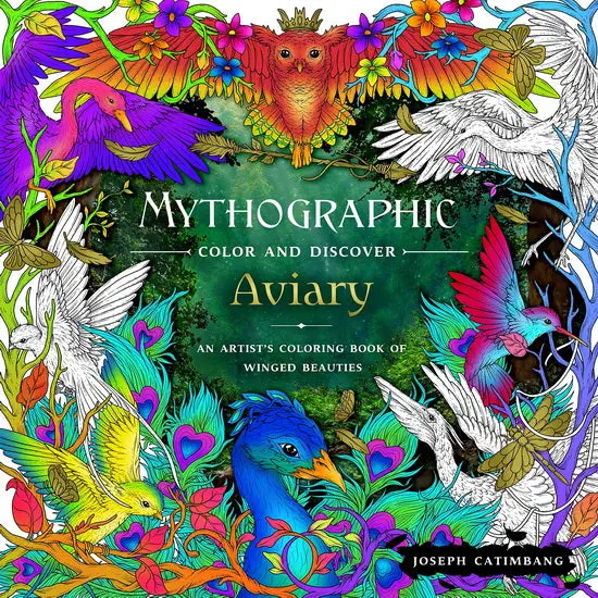Mythographic Art Book – ‘Aviary’: Color & Discovery Guide 1