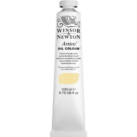 Naples Yellow Light Oil Paint – 200Ml Artist Grade 1