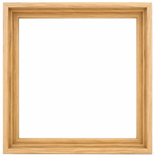 Natural-Finish 12X12 Inch Floating Picture Frame 1