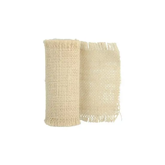 Natural Jute Burlap Ribbon – 10 Cm × 1 M, Rustic Texture 1