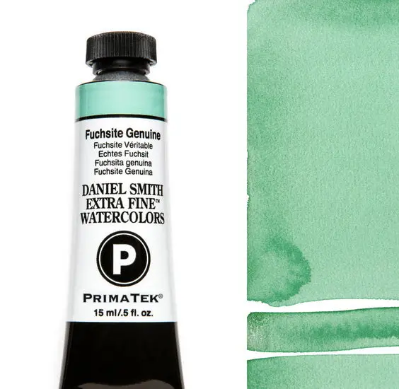 Natural Mineral Watercolour – Genuine Fuchsite, 15Ml Tube 1