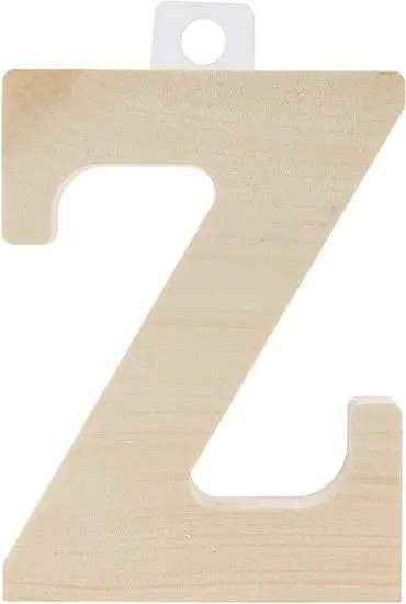 Natural Pine Wood Alphabet Letters – Unfinished Craft Stencils 1