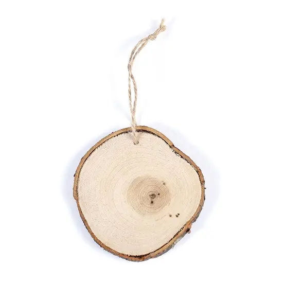 Natural Wood Slice Wall Hanging Decor – 8.5 Cm Diameter 1