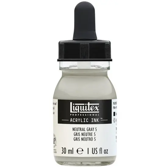 Neutral Gray Acrylic Ink – 30Ml Bottle, Series #5 1