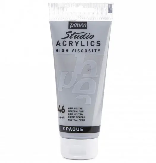 Neutral Grey Studio Acrylic Paint – 100 Ml Hv Series 1