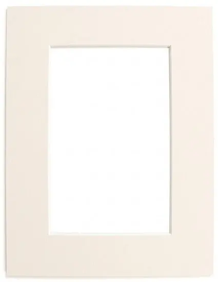Neutral Ivory Mat Board – 8X10" / 4X6" Dual-Sized 1
