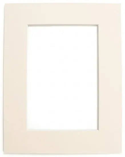 Neutral Ph Ivory Mat Board – 8×10 Inch With 5×7 Inch Opening 1