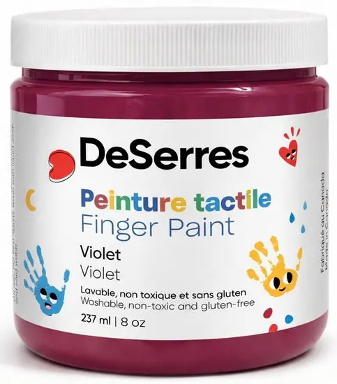 Non-Toxic Finger Paint – Purple, 237 Ml (8 Oz) 1