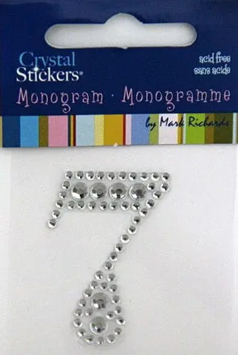 Number 7 Adhesive Sticker – Bold Outline Design, Removable Vinyl 1