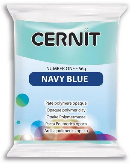 Number One Polymer Clay – Opaque Navy Blue, 56 G Block For Sculpting & Modeling 1