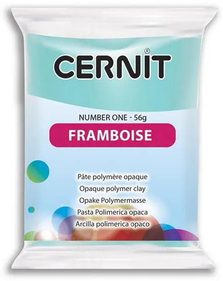 Number One Polymer Clay – Opaque Raspberry, 0.056 Lb Block 1