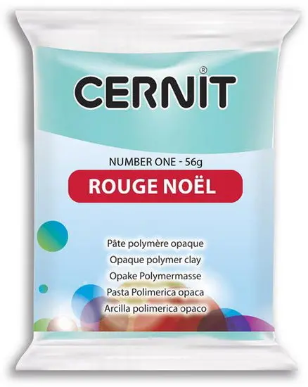 Number One Polymer Modeling Clay – Opaque Christmas Red (0.056 Lb) 1