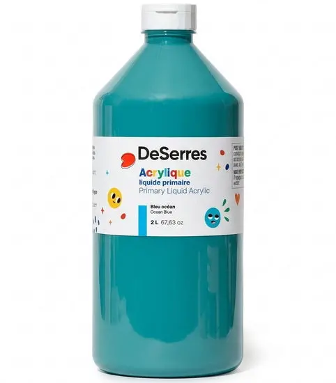 Ocean Blue Liquid Acrylic Paint – 2-Liter Bulk Bottle 1