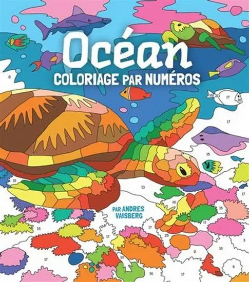 Ocean-Themed Numbered Coloring Book – Relaxing Adult Activity Pages 1