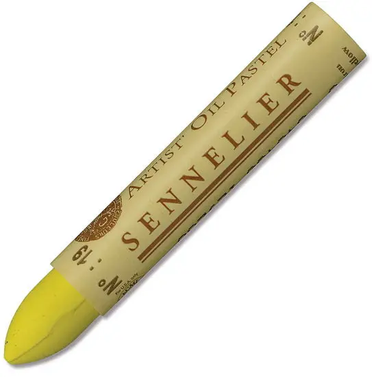 Oil Pastel Stick – Lemon Yellow, 5 Ml Equivalent Volume 1