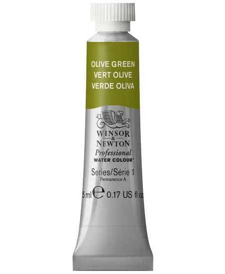 Olive Green Professional Watercolor Paint – 5Ml Tube, Series 1 1