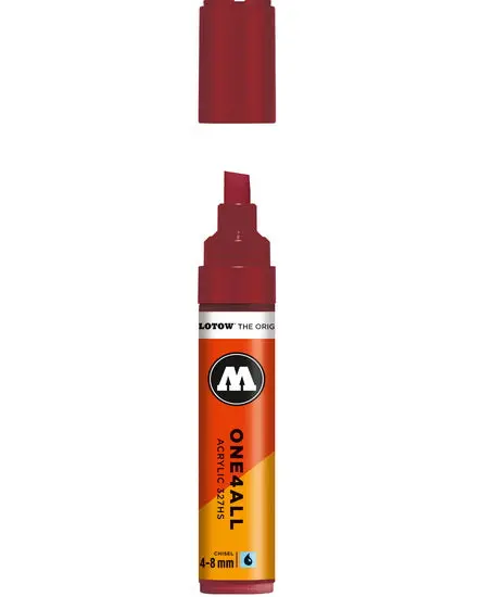 One4All Dual-Tip Marker In Burgundy – 4–8Mm Brush And Chisel Nib 1
