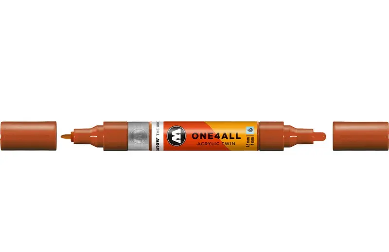 One4All Dual-Tip Marker – Lobster Color, 1.5–4Mm Brush & Fine Tip 1