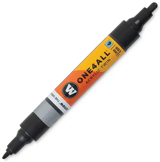 One4All Metallic Black Marker – Fine To Broad Tip (1.5–4 Mm) 1