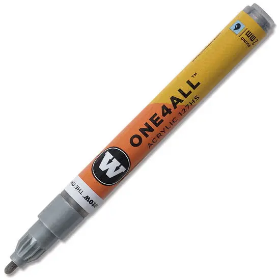 One4All Metallic Silver Marker – 2 Mm Tip, Quick-Dry Ink 1