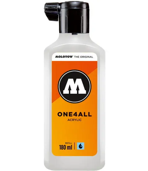 One4All Refillable Signal Marker In Bright White Ink, 180Ml 1