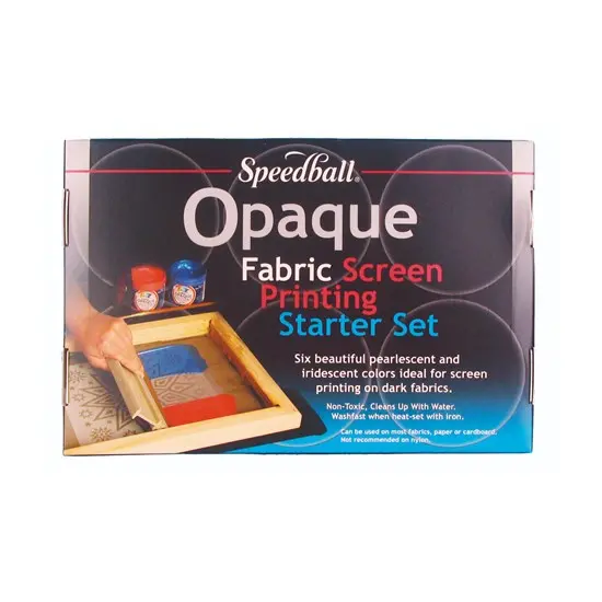 Opaque Textile Screen Printing Ink Kit – 4Oz Bottles (6-Pack) 1