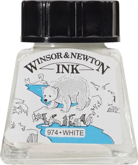 Opaque White Drawing Ink (14 Ml) 1