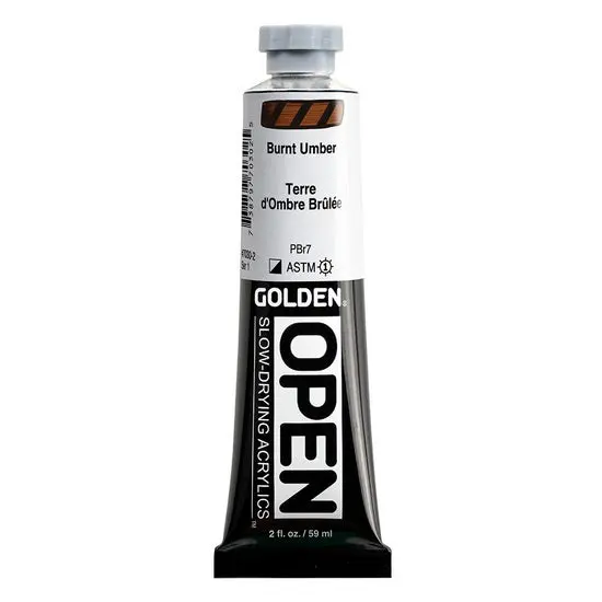 Open Acrylic Paint – 2 Oz, Burnt Umber (Series 1) 1