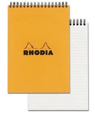 Orange Lined Spiral-Bound Sketch Pad – Durable Notebook Format 1
