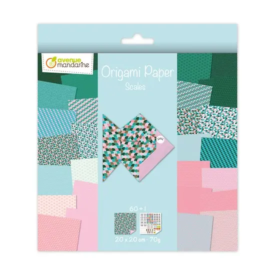 Origami Paper Pack – Scale Pattern Design Sheets 1