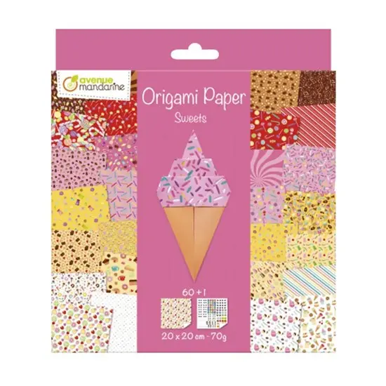 Origami Paper Pack – Sweet-Themed Designs 1
