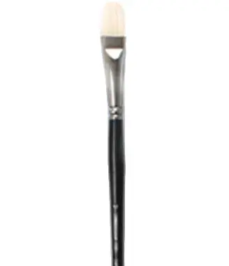 Oval-Shaped Hog Hair Paintbrush – Size #10 1