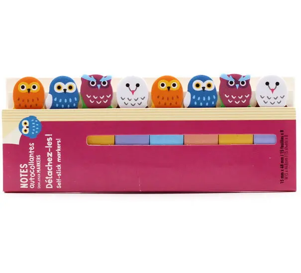 Owl-Themed Self-Adhesive Labels – Decorative Languettes 1
