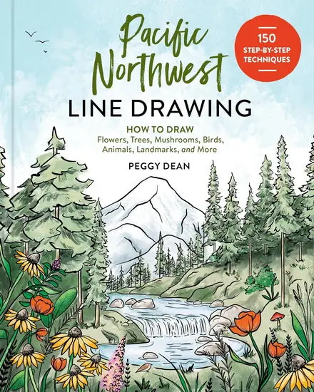Pacific Northwest Inspired Line Art Print 1
