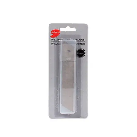 Pack Of 10 Replacement Blades For Deserres 25 Mm Utility Cutter 1