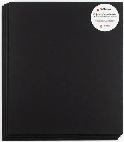 Pack Of 5 Standard Backing Boards – 8×10 Inches 1