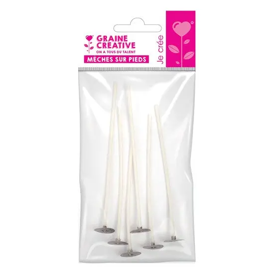 Pack Of 6 Pre-Waxed Candle Wicks For Diy Candle Making 1