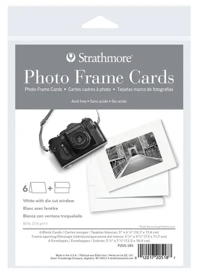 Pack Of 6 White Photo Cards – 5×7 Inches 1