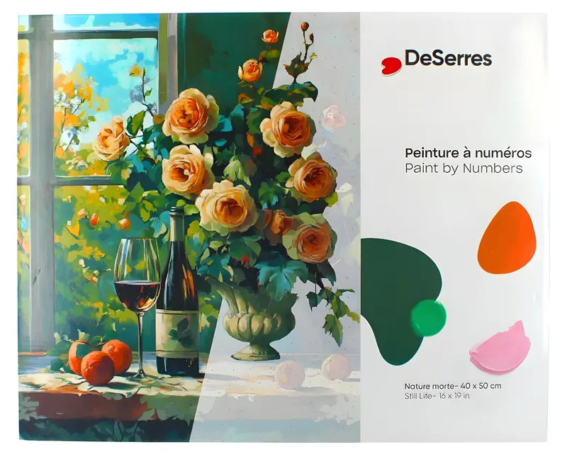 Paint-By-Numbers Kit: Classic Still Life Scene 1