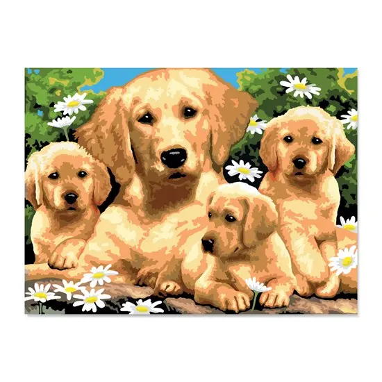 Paint-By-Numbers Kit For Kids – Golden Retriever Theme 1