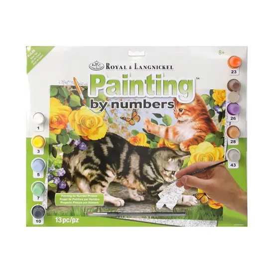 Paint-By-Numbers Kit For Kids – Junior Kitten Play Scene 1