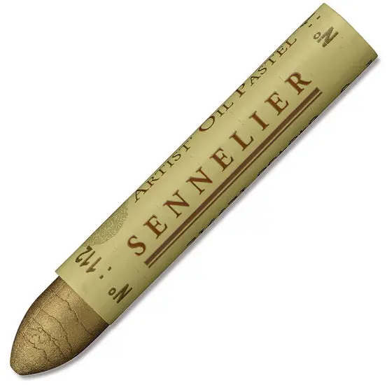 Pale Gold Oil Pastel Stick – 5 Ml Soft, Blendable Texture 1