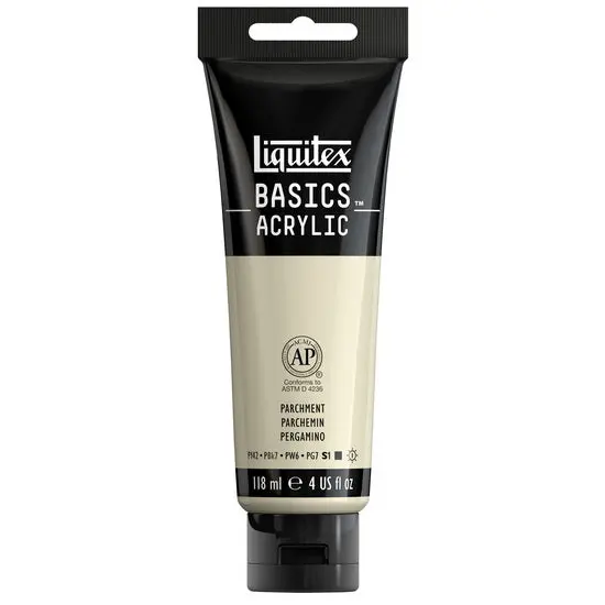 Parchment-Tone Basics Acrylic Paint – 4 Oz, Matte Finish, Versatile Base 1